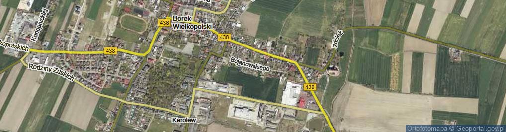 Zdjęcie satelitarne Bojanowskiego Edmunda ul.